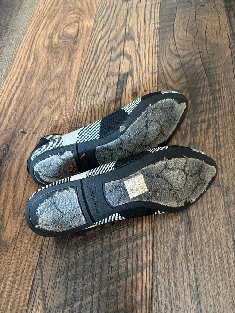 Skechers Cleo Lady Sherlock Knit Geometric Slip-On Flats Women’s Size 11